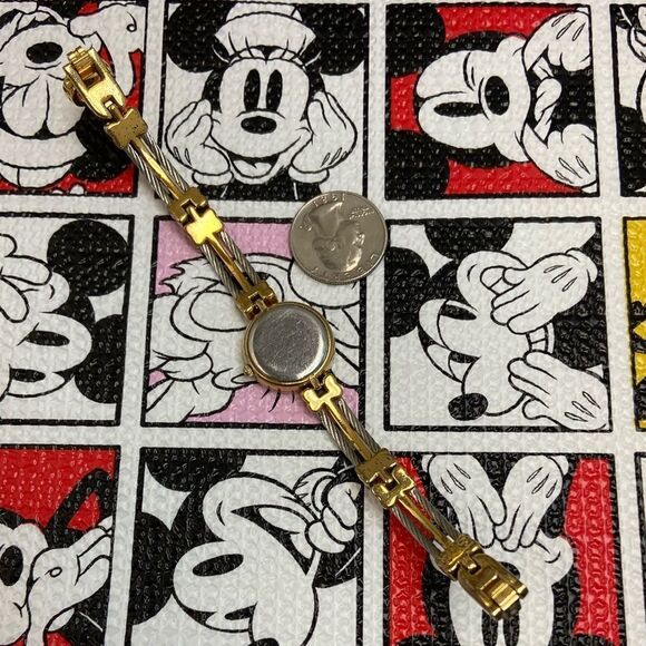 Vintage Disney Time Works Diamond Accented Bezel Mickey Mouse Icon Watch main image 14